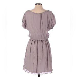Alice + Olivia Mauve Sheer Mini Dress